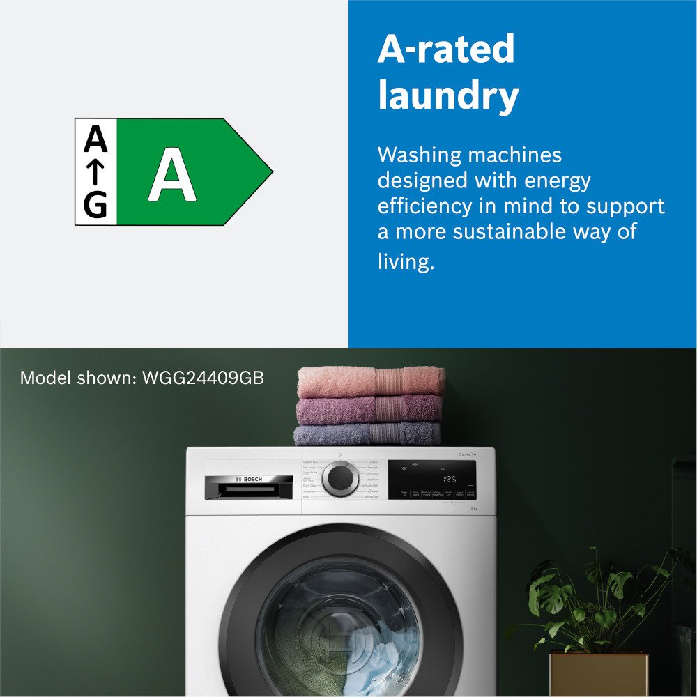 Bosch WGB256A1GB Series 8 i-DOS WiFi enabled 10 kg 1400 Spin Washing Machine White - View 13