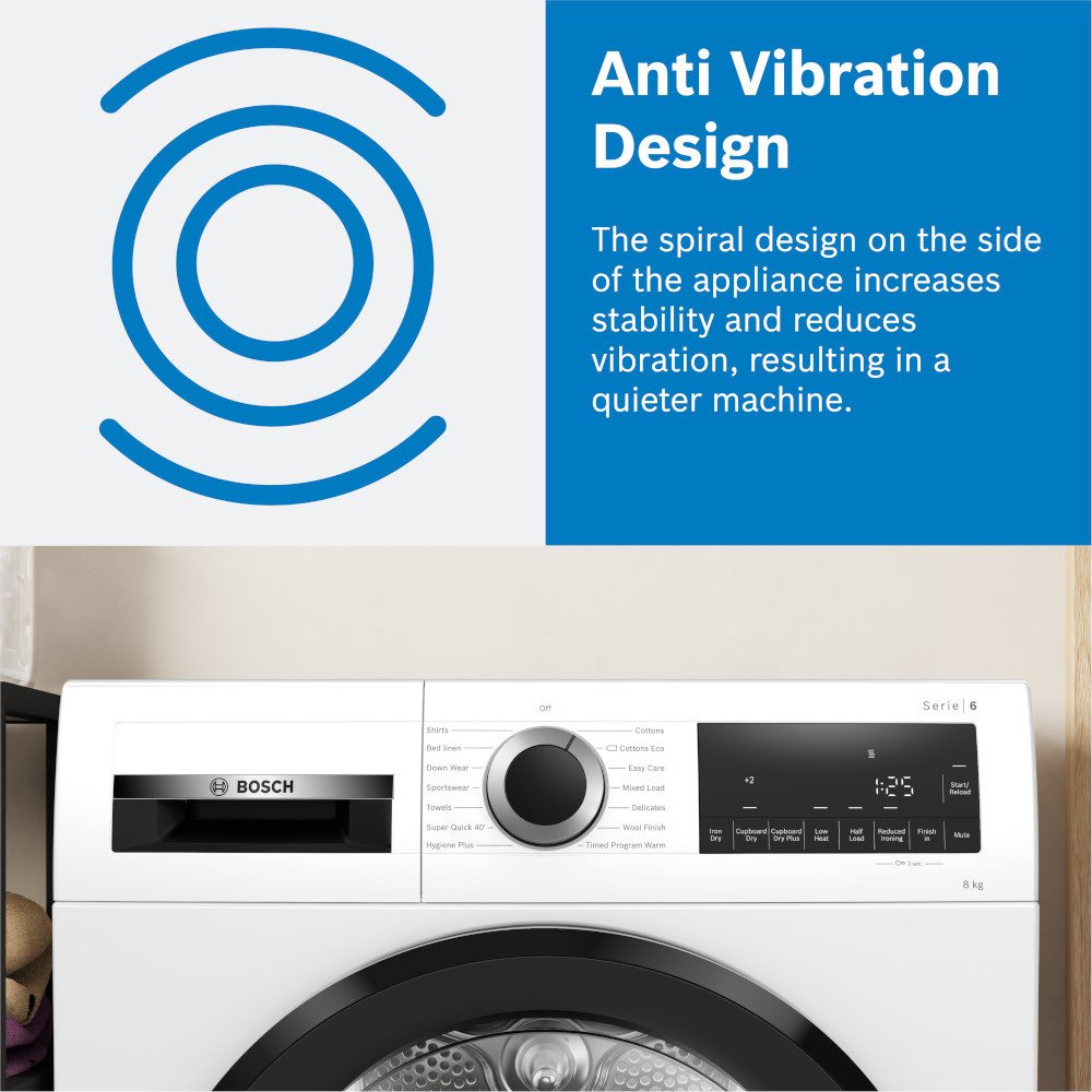Bosch WGB256A1GB Series 8 i-DOS WiFi enabled 10 kg 1400 Spin Washing Machine White - View 15