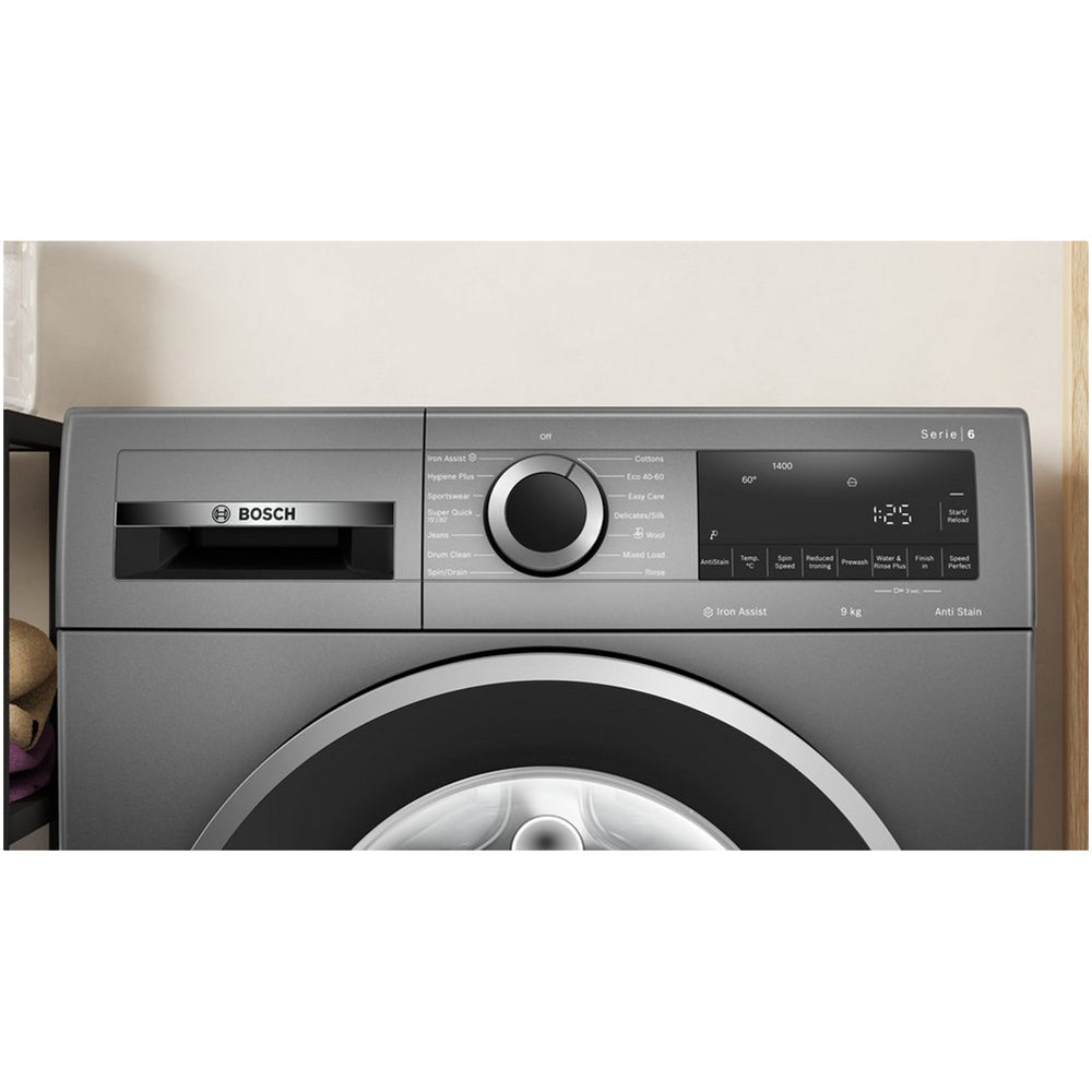 Bosch WGG244ZCGB Serie 6 9kg 1400 Spin Washing Machine Graphite - View 2