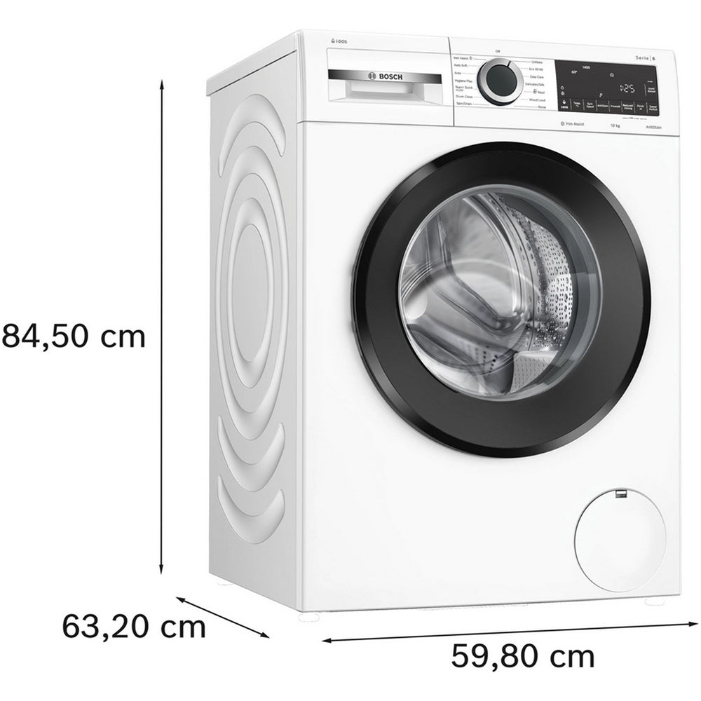 Bosch Series 6 WGG254F1GB 10kg 1400 Spin Washing Machine White - A Rated - View 2