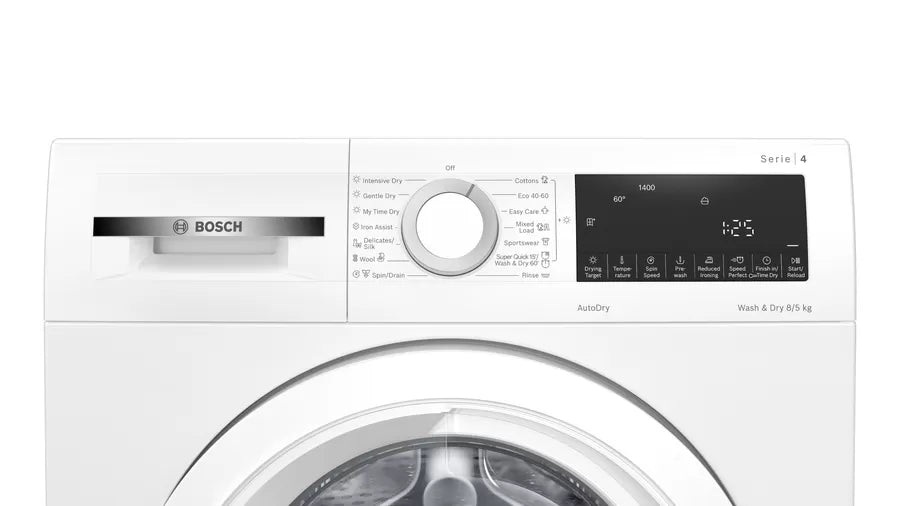 Bosch WNA134U8GB 8kg 5kg 1400 Spin Washer Dryer White - View 6