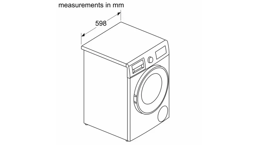 Bosch WNA134U8GB 8kg 5kg 1400 Spin Washer Dryer White - View 9