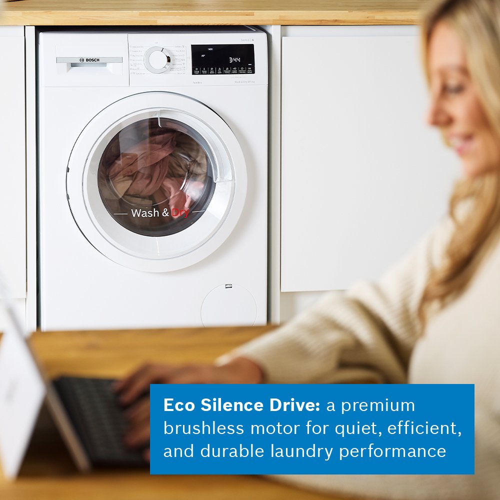 Bosch WNA144V9GB Series 4 Freestanding Washer Dryer 9+5kg 1400 Spin White - View 9