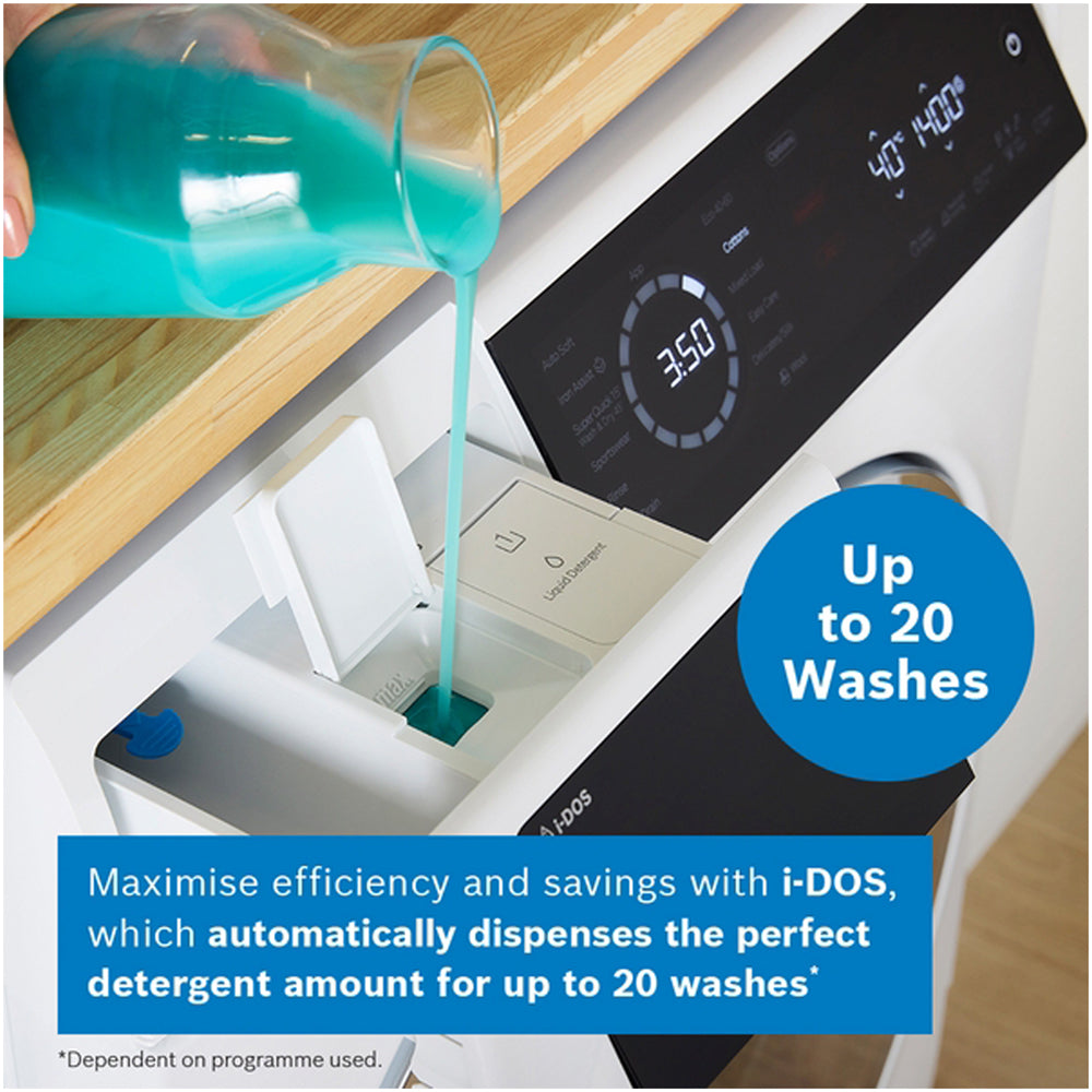 Bosch WNC25410GB Series 8 10.5+6kg Washer Dryer with 1400 Spin White - D Rated - View 13