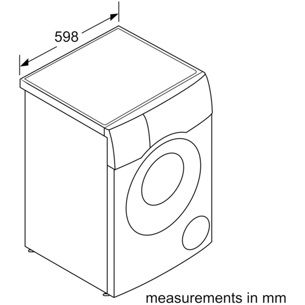 Bosch WNC25410GB Series 8 10.5+6kg Washer Dryer with 1400 Spin White - D Rated - View 23