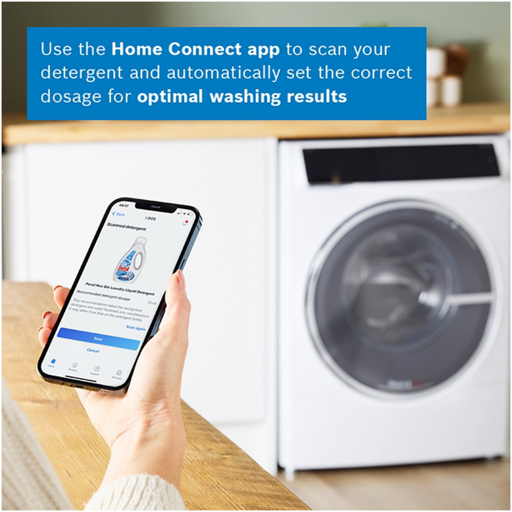 Bosch WNC25410GB Series 8 10.5+6kg Washer Dryer with 1400 Spin White - D Rated - View 12