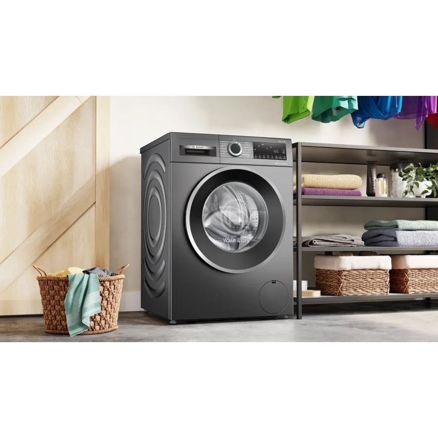 Bosch WNG254R1GB Series 6 Freestanding Washer Dryer 10.5+6kg 1400 Spin Graphite - View 4