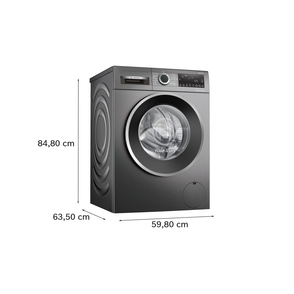 Bosch WNG254R1GB Series 6 Freestanding Washer Dryer 10.5+6kg 1400 Spin Graphite - View 7
