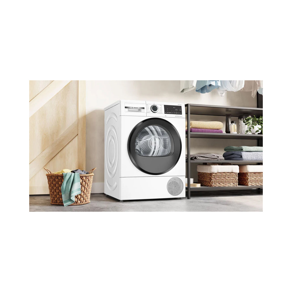 Bosch WQG24502GB Series 6 9kg Heat Pump Tumble Dryer White - A+++ Rated - View 2