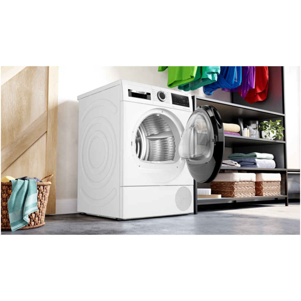Bosch WQG245A0GB Series 6 9kg Heat Pump Tumble Dryer White - A+++ Rated - View 3