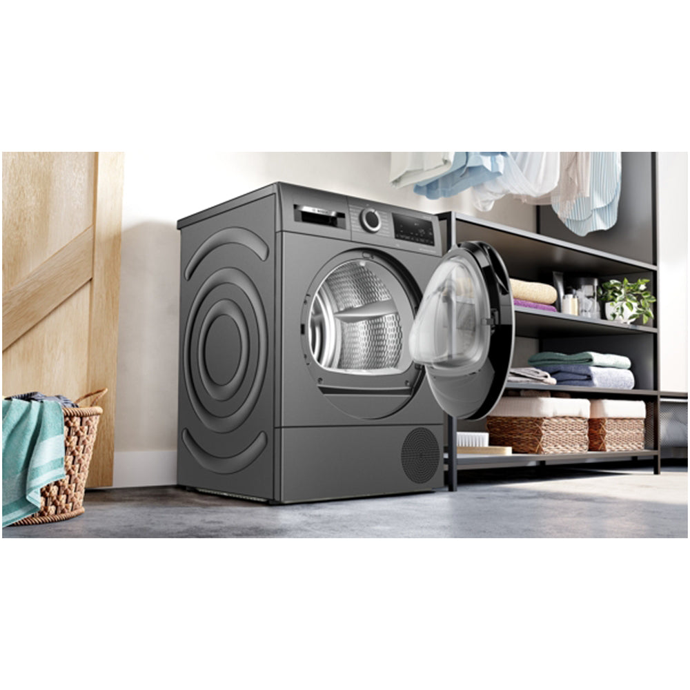 Bosch WQG245R1GB Series 6 9kg Heat Pump Tumble Dryer Graphite - A+++ Rated - View 3