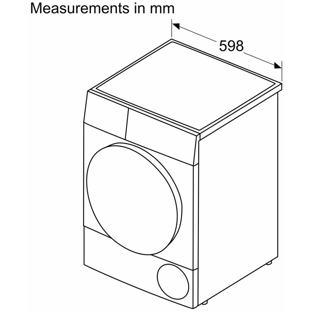 Bosch WTH85224GB Series 4 8kg Heat Pump Tumble Dryer White - View 5