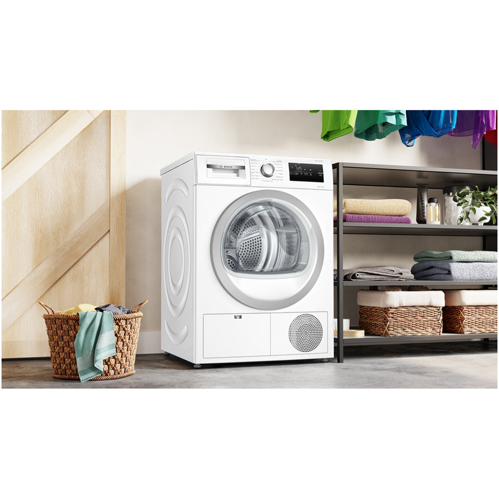 Bosch WTH85225GB Series 4 8kg Heat Pump Tumble Dryer White - View 3