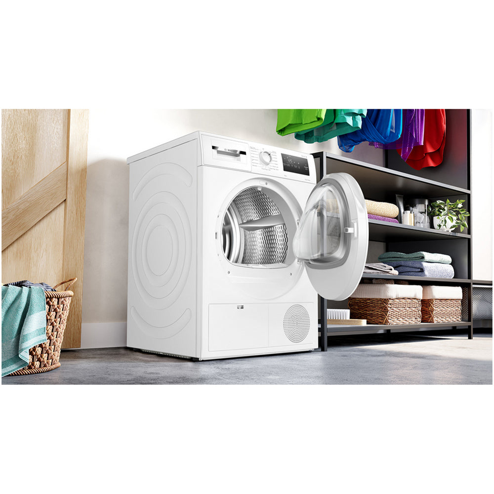Bosch WTH85225GB Series 4 8kg Heat Pump Tumble Dryer White - View 4