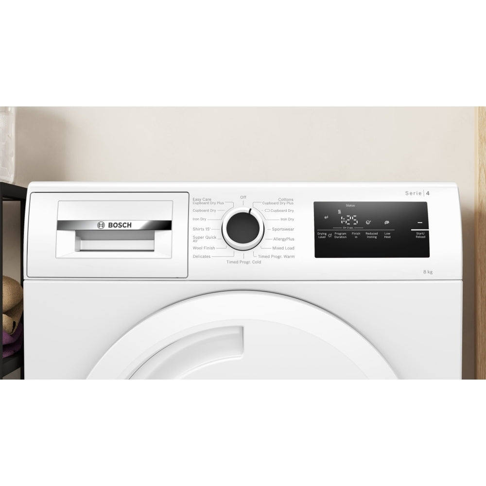 Bosch WTN83202GB Series 4 8Kg Condenser Tumble Dryer White - View 2