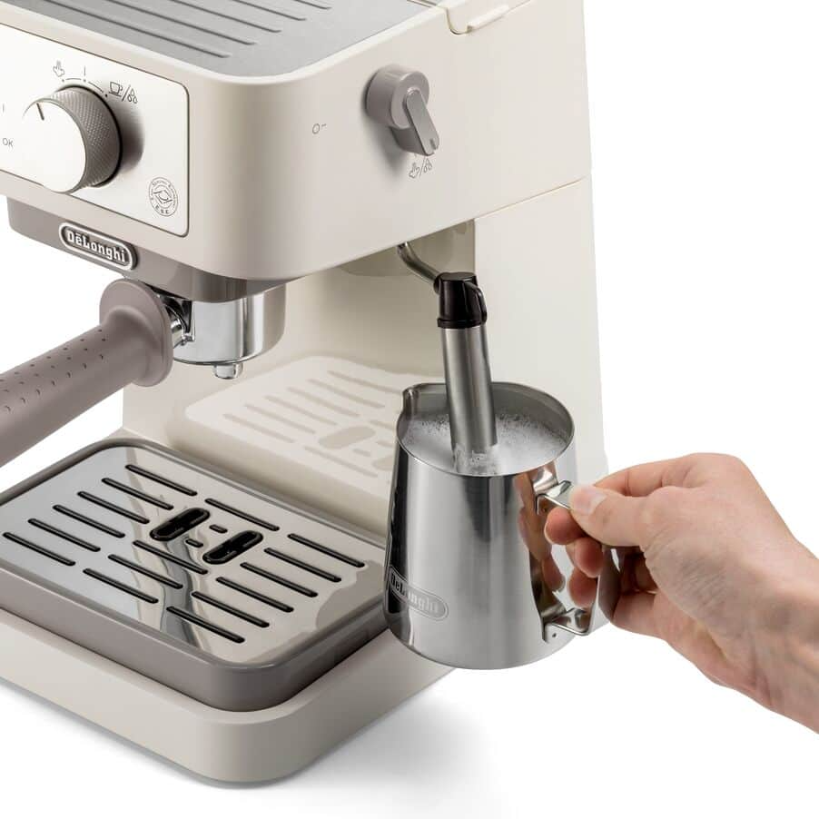 Delonghi EC260.CR Stilosa Traditional Barista Pump Manual Espresso Coffee Machine Cream - View 3