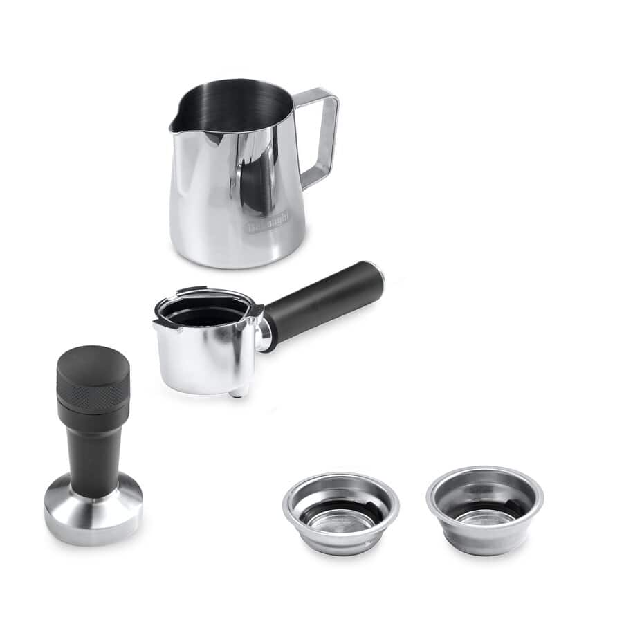 Delonghi EC885.BG Dedica Arte Manual Espresso Coffee maker with Milk Frother - Beige Gold - View 5