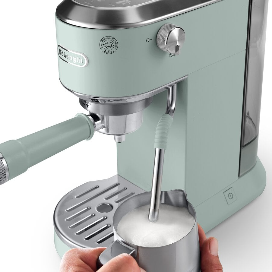 Delonghi EC890.GR Dedica Duo with Advanced Milk Steam Wand Manual Espresso Machine Green - View 6