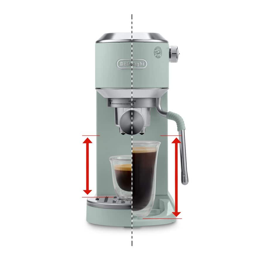 Delonghi EC890.GR Dedica Duo with Advanced Milk Steam Wand Manual Espresso Machine Green - View 3