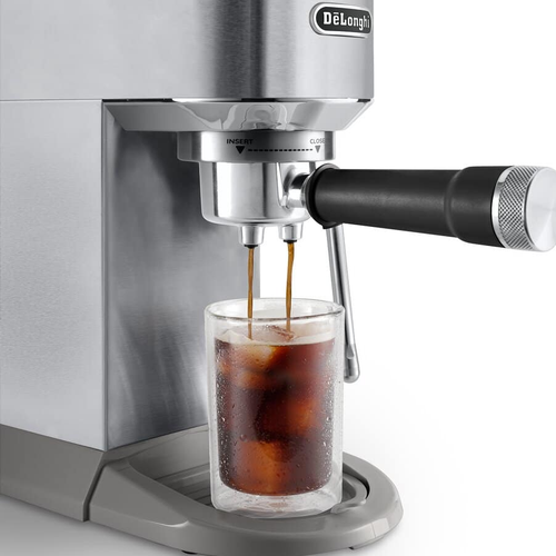 Delonghi EC890.M Dedica Duo with Advanced Milk Steam Wand Manual Espresso Machine Silver - View 2