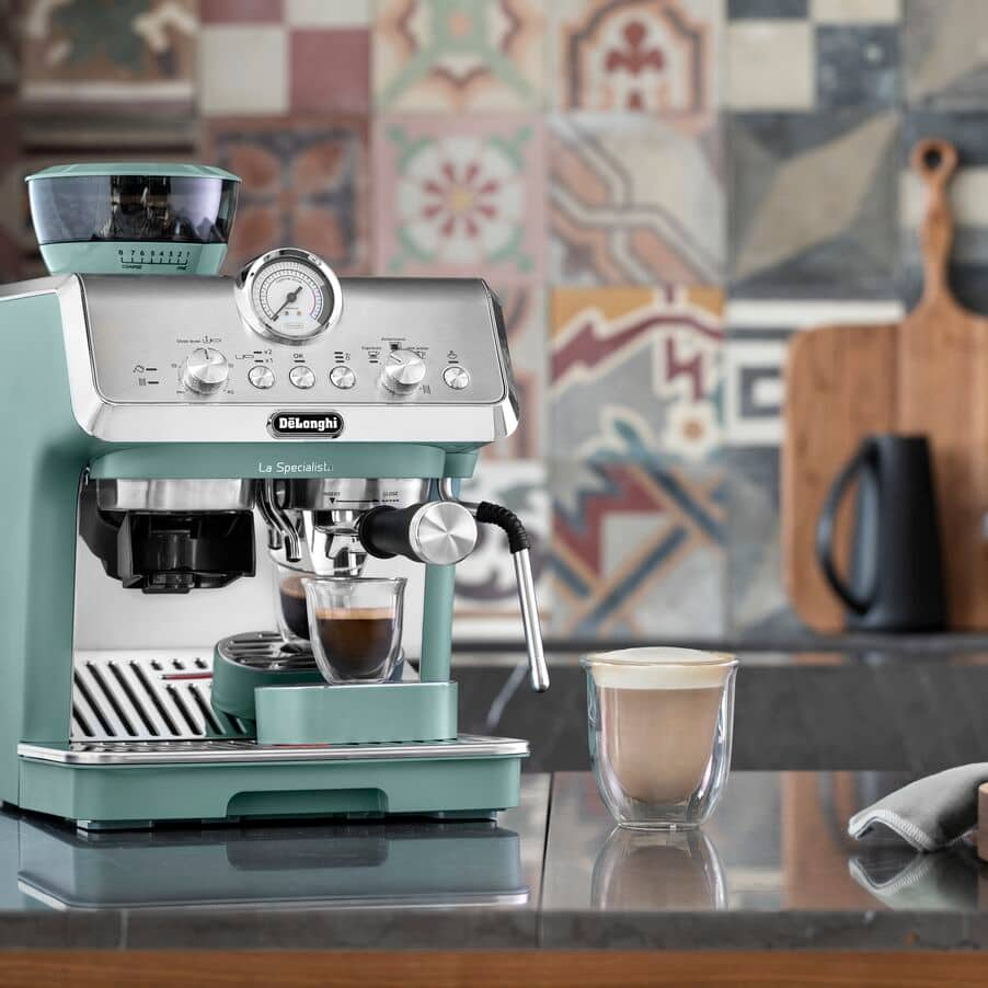Delonghi EC9155.GR La Specialista Arte Compact Manual Bean to Cup Coffee Machine Green - View 6