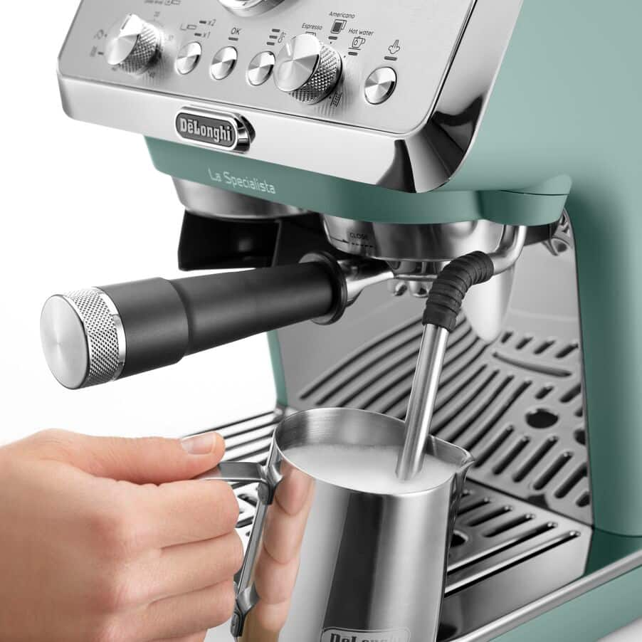 Delonghi EC9155.GR La Specialista Arte Compact Manual Bean to Cup Coffee Machine Green - View 3