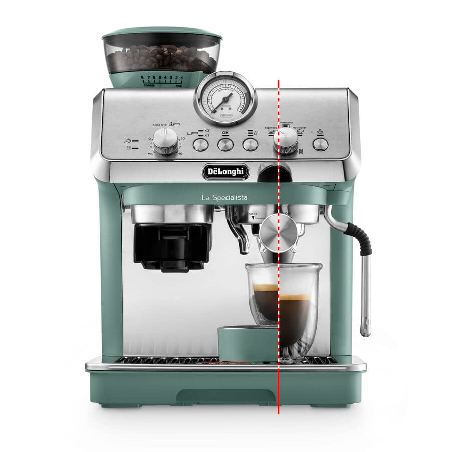 Delonghi EC9155.GR La Specialista Arte Compact Manual Bean to Cup Coffee Machine Green - View 2
