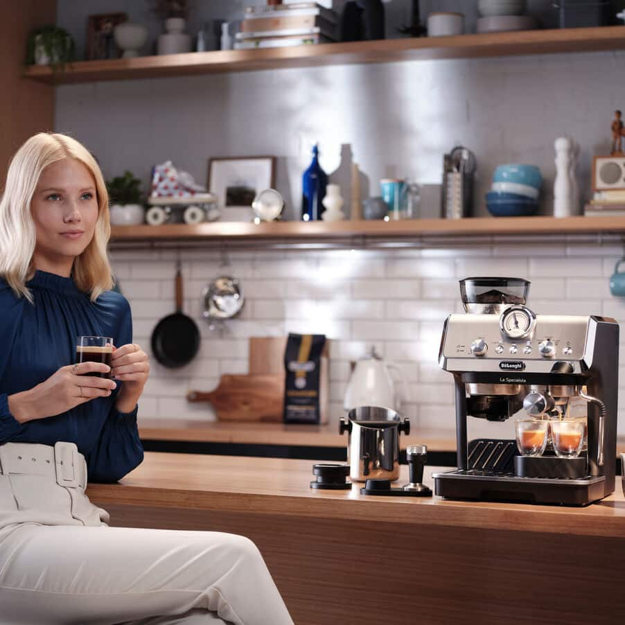 Delonghi EC9155.MB La Specialista Arte Compact Manual Bean to Cup Espresso Coffee Machine Black - View 7