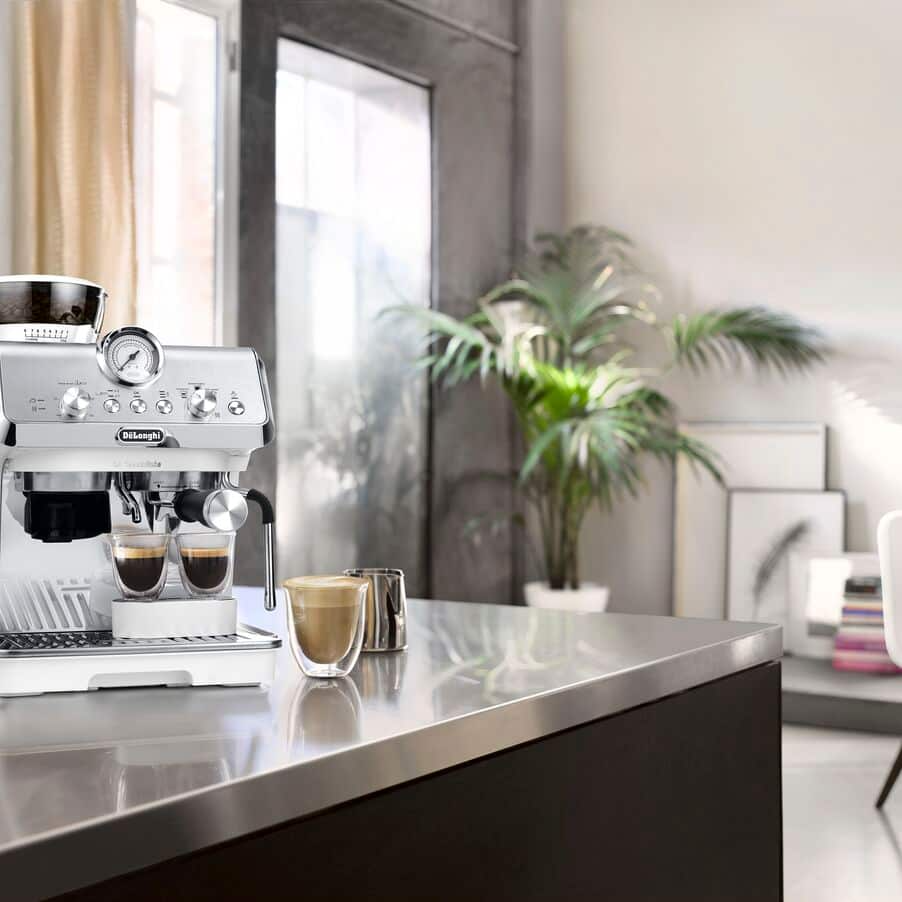 DeLonghi EC9155.WH La Specialista Arte Compact Manual Bean to Cup Manual Coffee Machine White - View 6