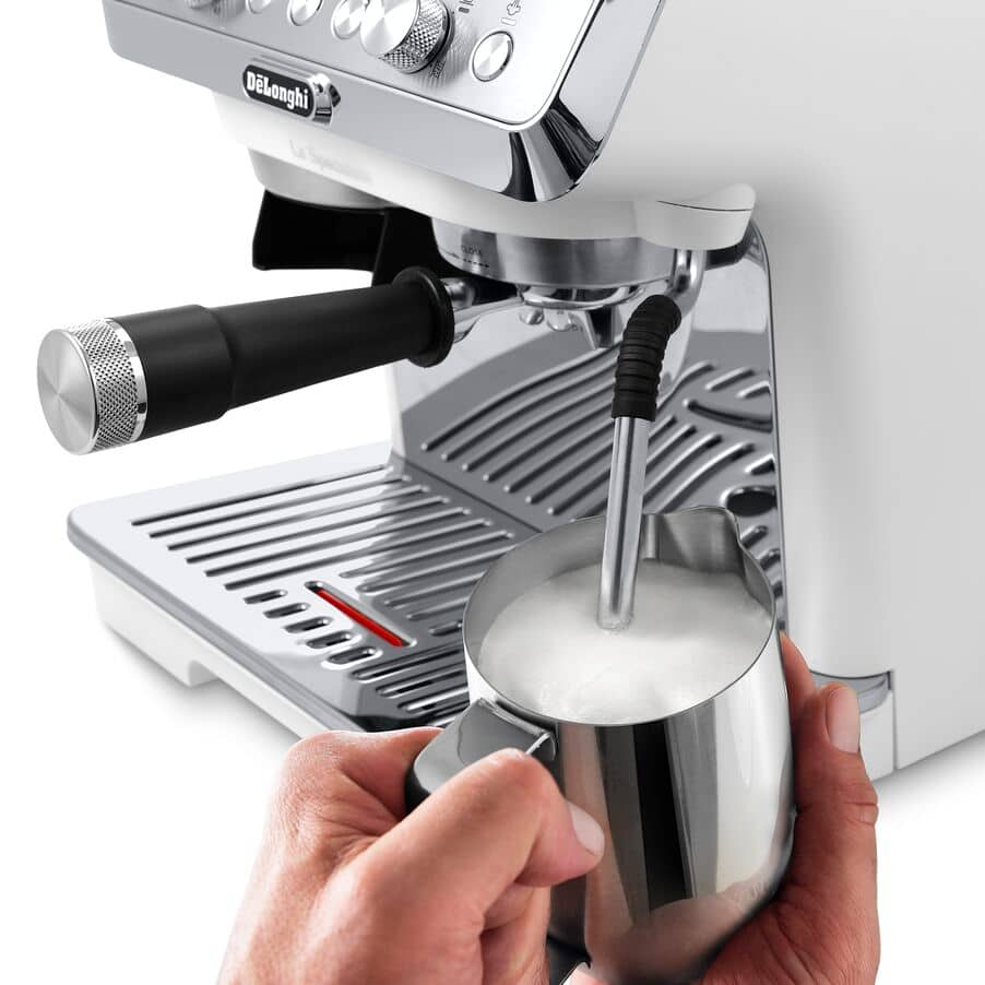 DeLonghi EC9155.WH La Specialista Arte Compact Manual Bean to Cup Manual Coffee Machine White - View 4