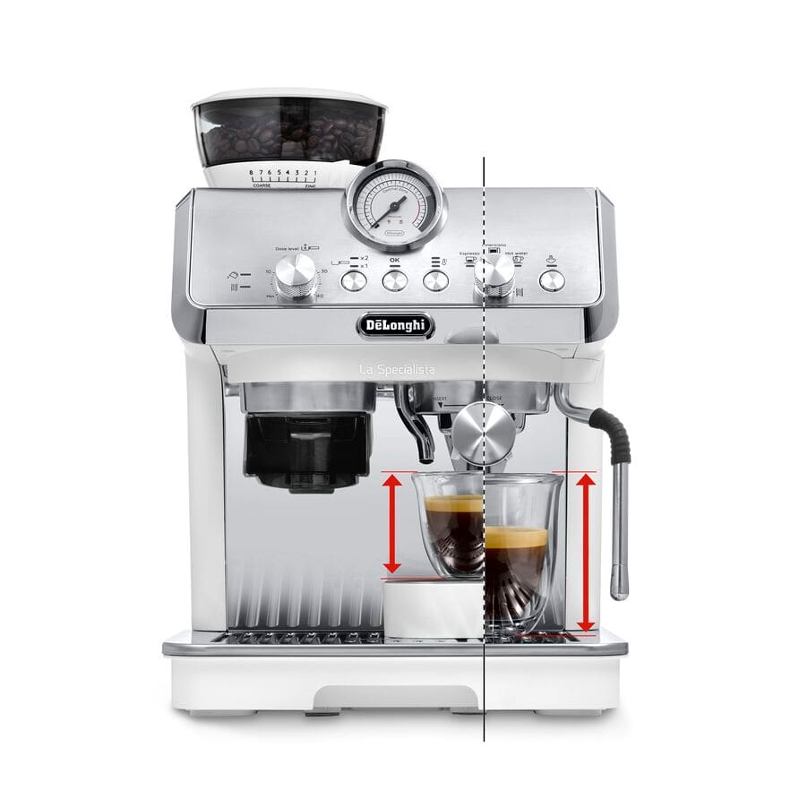 DeLonghi EC9155.WH La Specialista Arte Compact Manual Bean to Cup Manual Coffee Machine White - View 2