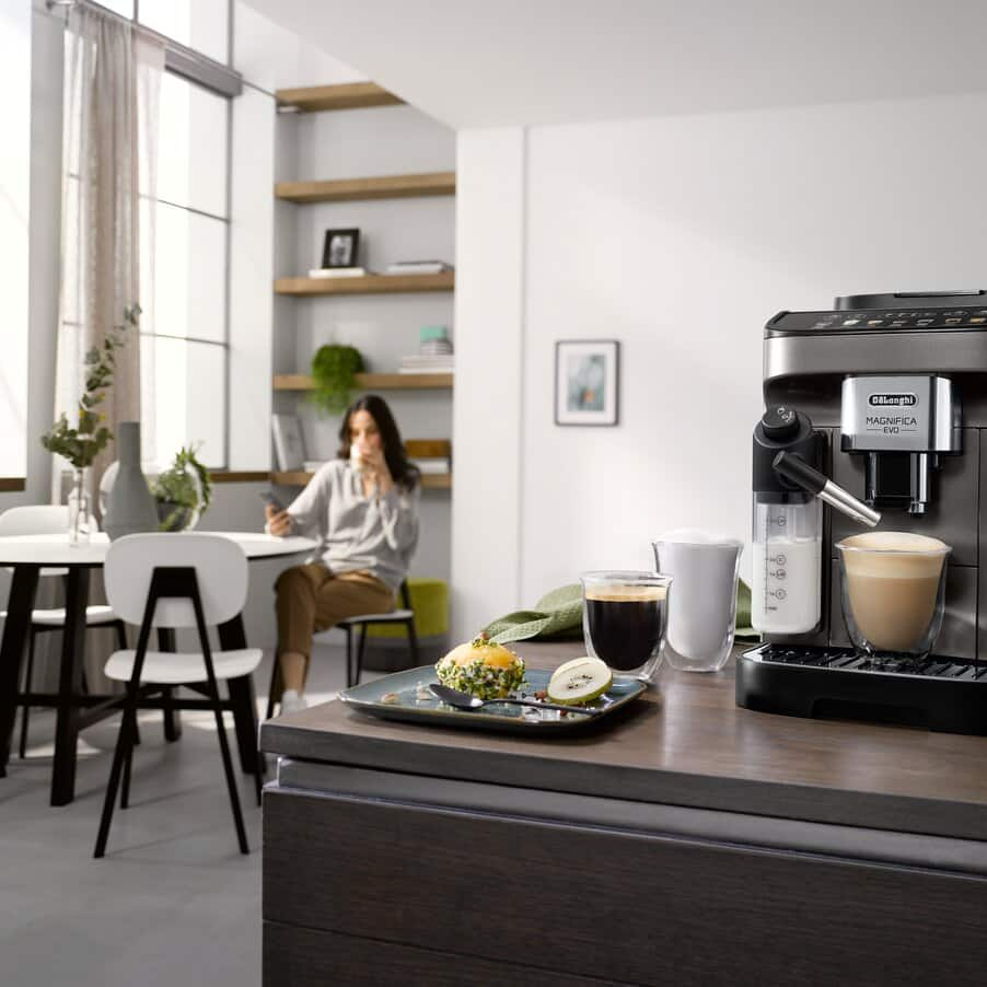 DeLonghi ECAM290.83.TB Magnifica Evo Bean to Cup Automatic Coffee Machine Titanium Black - View 6