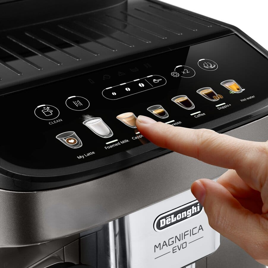 DeLonghi ECAM290.83.TB Magnifica Evo Bean to Cup Automatic Coffee Machine Titanium Black - View 3