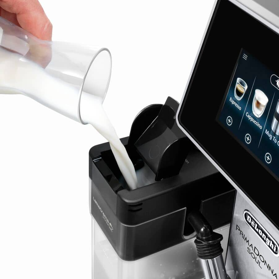 DeLonghi ECAM610.75.M Primadonna Soul Fully Automatic Bean to Cup Coffee Machine Metal Black - View 4