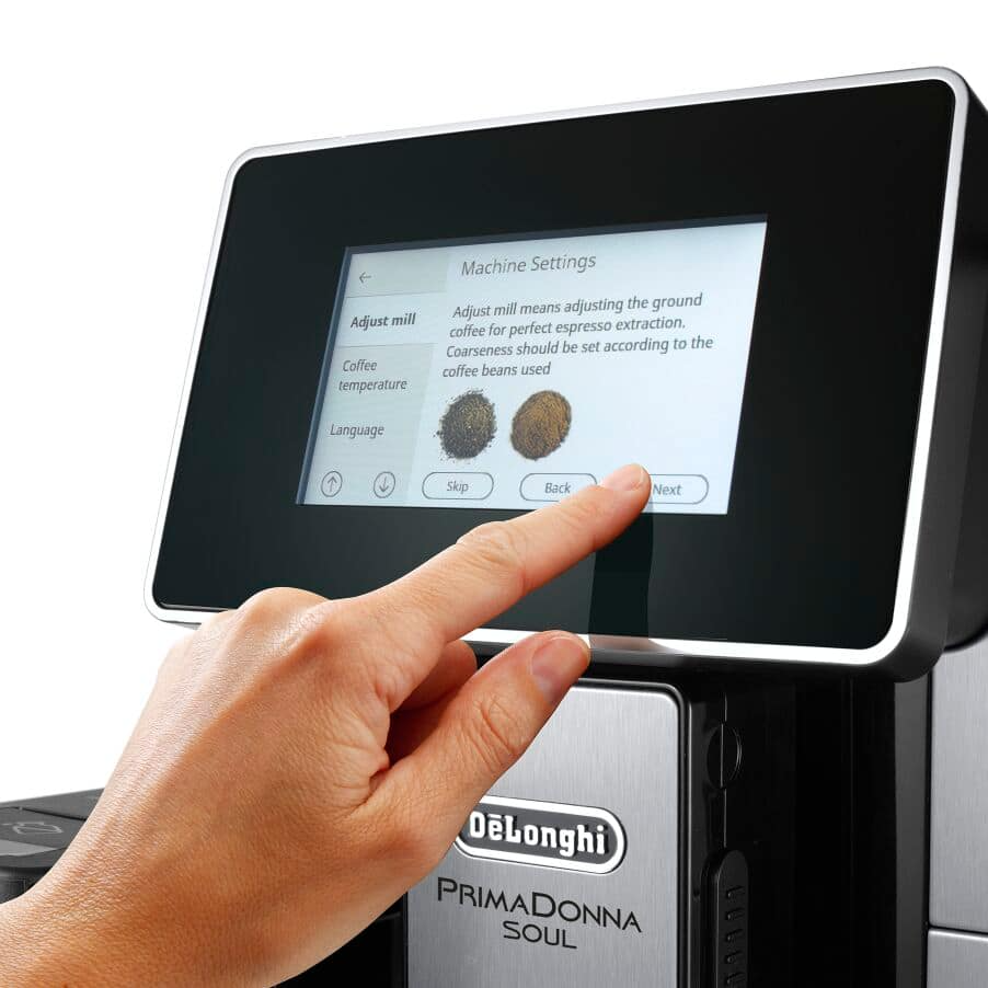 DeLonghi ECAM610.75.M Primadonna Soul Fully Automatic Bean to Cup Coffee Machine Metal Black - View 3