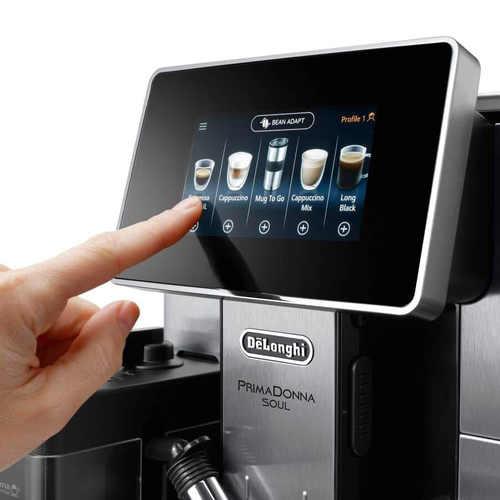 DeLonghi ECAM610.75.M Primadonna Soul Fully Automatic Bean to Cup Coffee Machine Metal Black - View 2