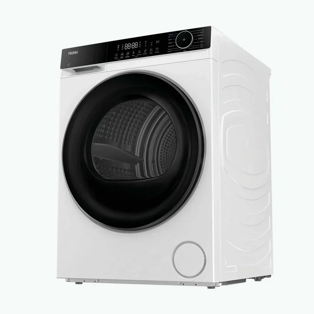 Haier HD80-D357U1 8kg Freestanding Heat Pump Tumble Dryer White - D Rated - View 5