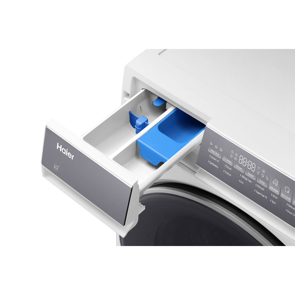 Haier HWD80BP14367TU 8+5kg 1400 Spin Freestanding Washer Dryer White - A Rated - View 9