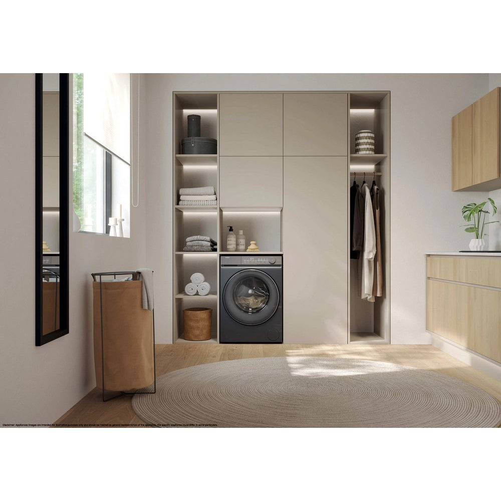 Haier X7 HW100-B14367GUUK 10kg 1400 Spin WiFi Connected Washing Machine Graphite - A Rated - View 9