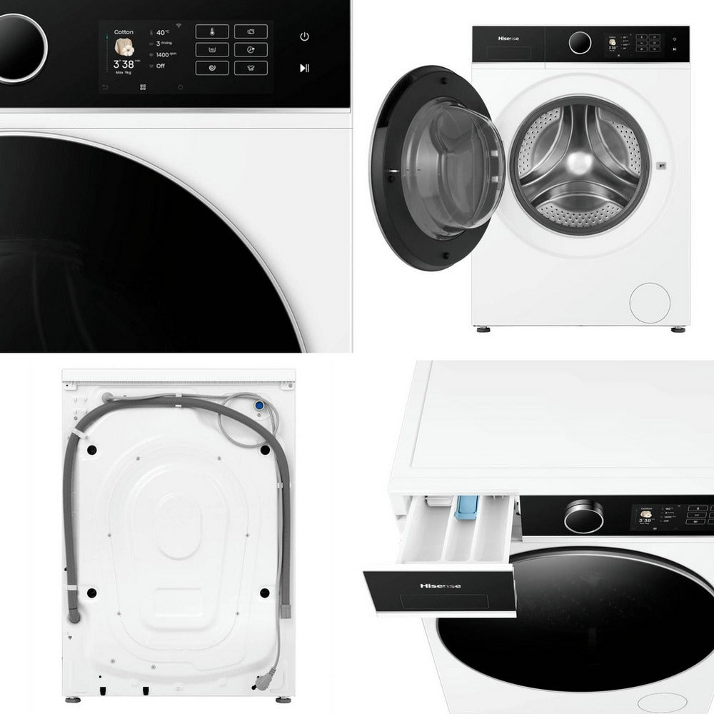Hisense KitchenFit 5i Series WF5I9043BWFS 9kg 1400 Spin WiFi-enabled Freestanding Washing Machine White - View 15