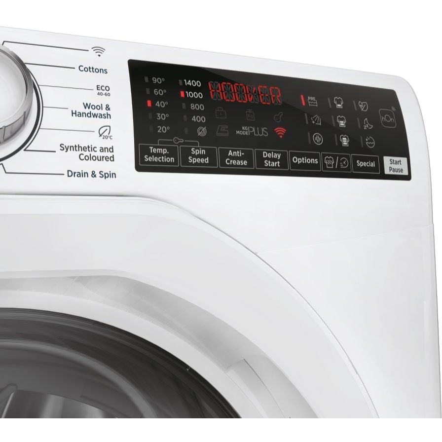 Hoover H3WPS486TAM6-80 8kg 1400 Spin Freestanding Washing Machine White A Rated - View 4