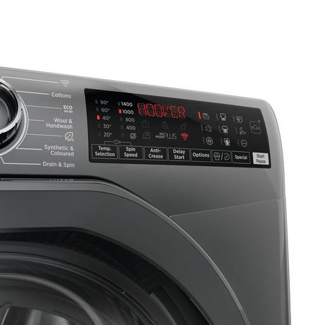 Hoover H3WPS496TMRR6 9kg 1400 Spin Washing Machine Graphite - View 7