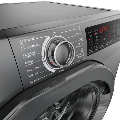 Hoover H3WPS496TMRR6 9kg 1400 Spin Washing Machine Graphite - View 8