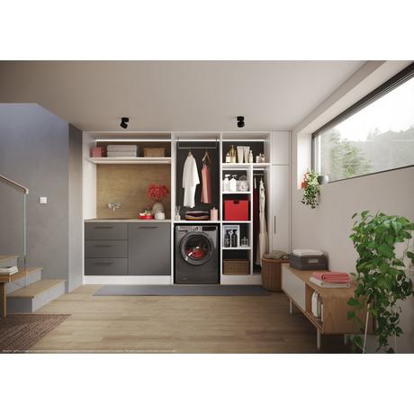 Hoover H3WPS496TMRR6 9kg 1400 Spin Washing Machine Graphite - View 9