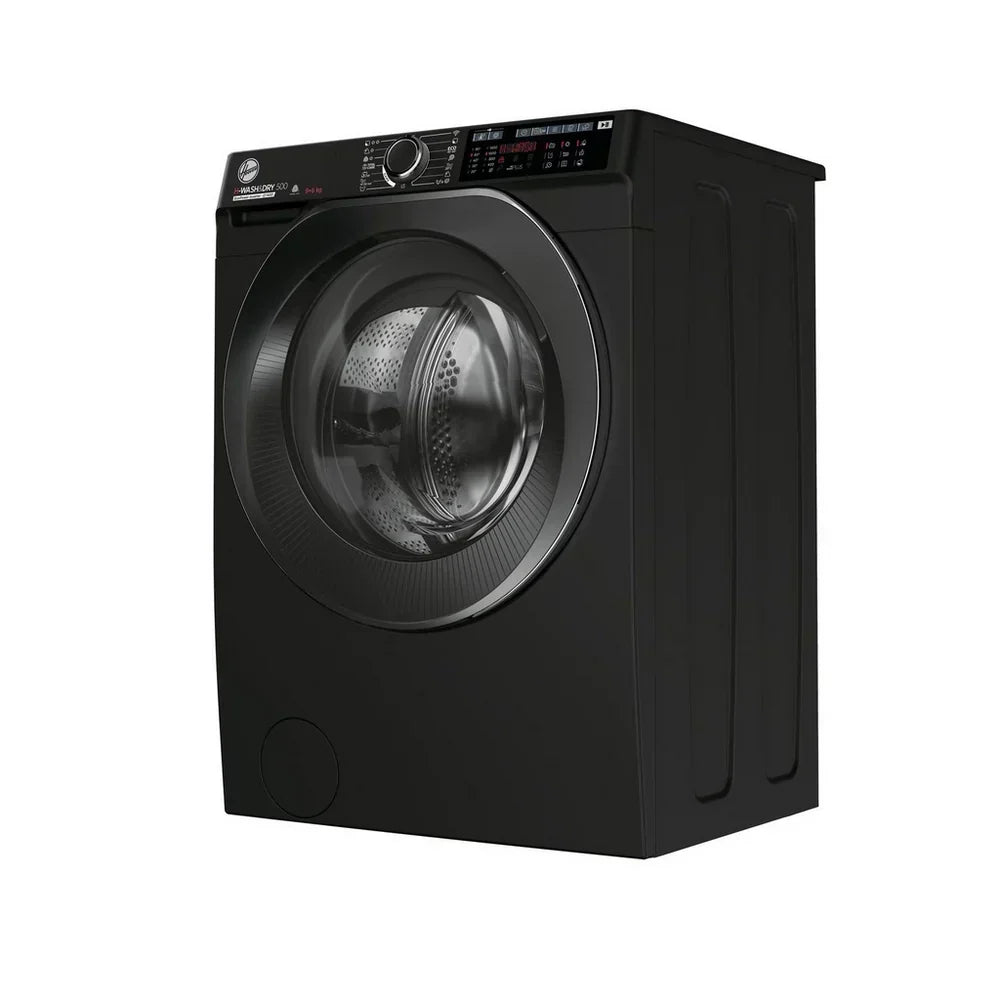 Hoover HD496AMBCB 1-80 H-WASH 500 WiFi Connected 9+6kg 1400 Spin Washer Dryer Black - View 2