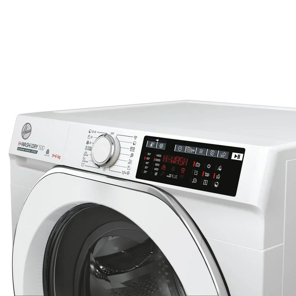 Hoover HD496AMC 1-80 H-WASH 500 WiFi Connected 9+6kg 1400 Spin Washer Dryer White - View 4