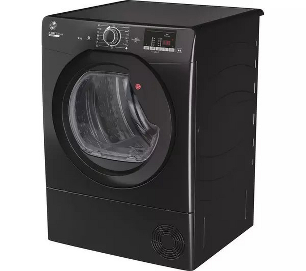 Hoover HLE C9DGB H-Dry 300 Lite 9kg Freestanding Condenser Tumble Dryer Black - View 2