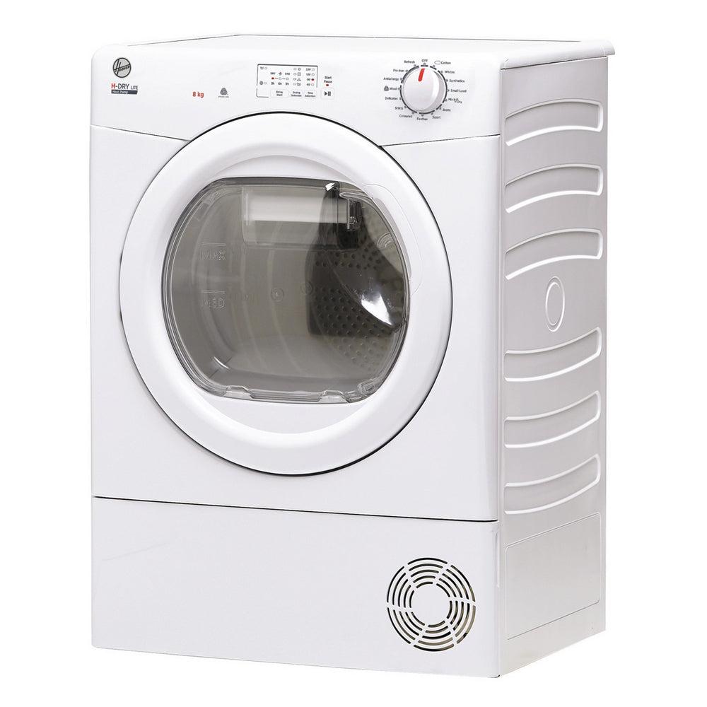 Hoover HLE H8A1LE-80 H-Dry 300 8kg Heat Pump Tumble Dryer White - A+ Rated - View 2