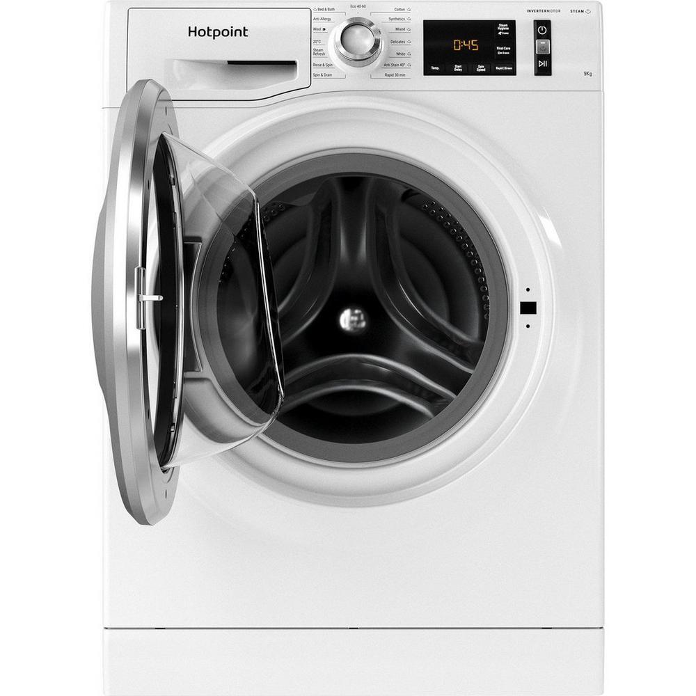 Hotpoint NM11948WSAUK 9kg 1400 Spin Washing Machine White - View 2