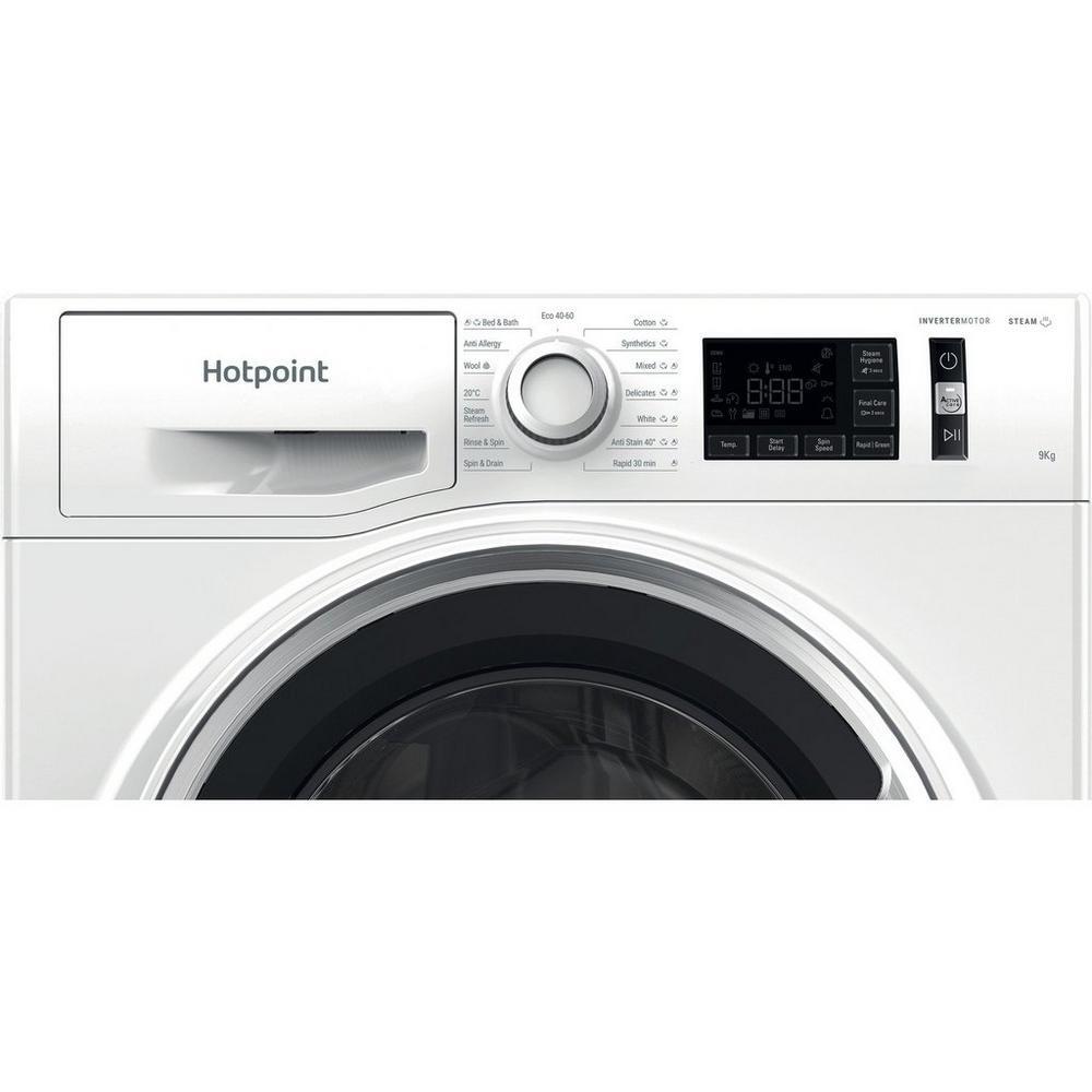 Hotpoint NM11948WSAUK 9kg 1400 Spin Washing Machine White - View 4